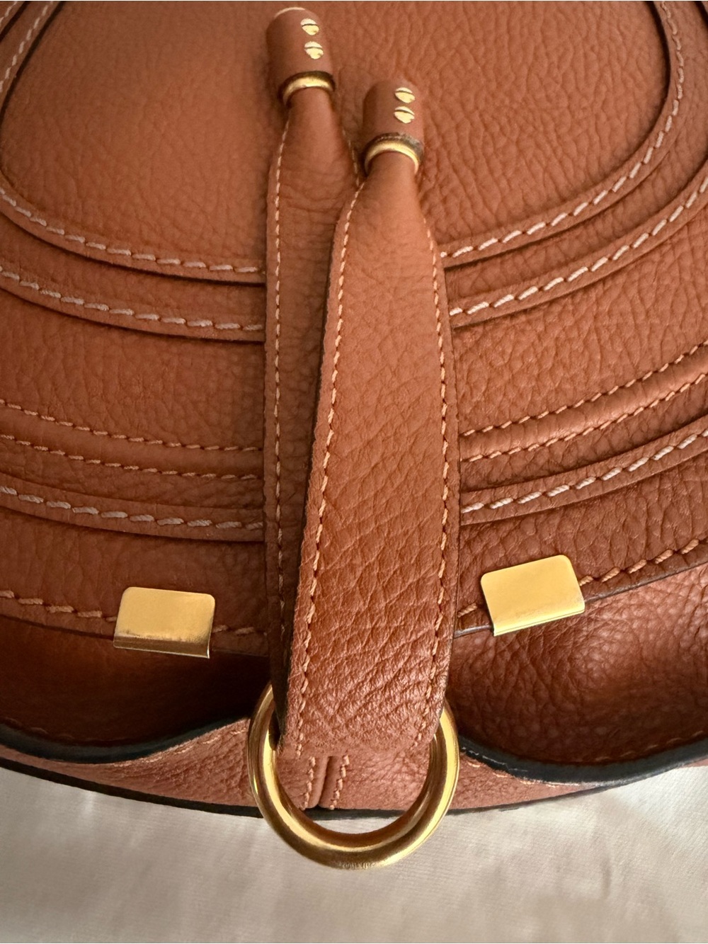 Chloe Brown Leather Saddle Crossbody Bag - Picture 4 of 11